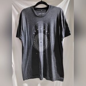 Adam Sikorski Becon the Awakening Art Moon Phase Mens Size XLarge Grey TShirt